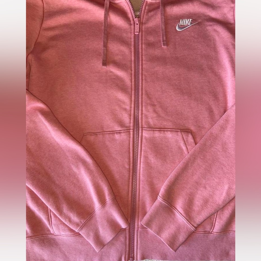 Nike Women's Soft Pink Full-Zip Hoodie - Picture 5 of 7